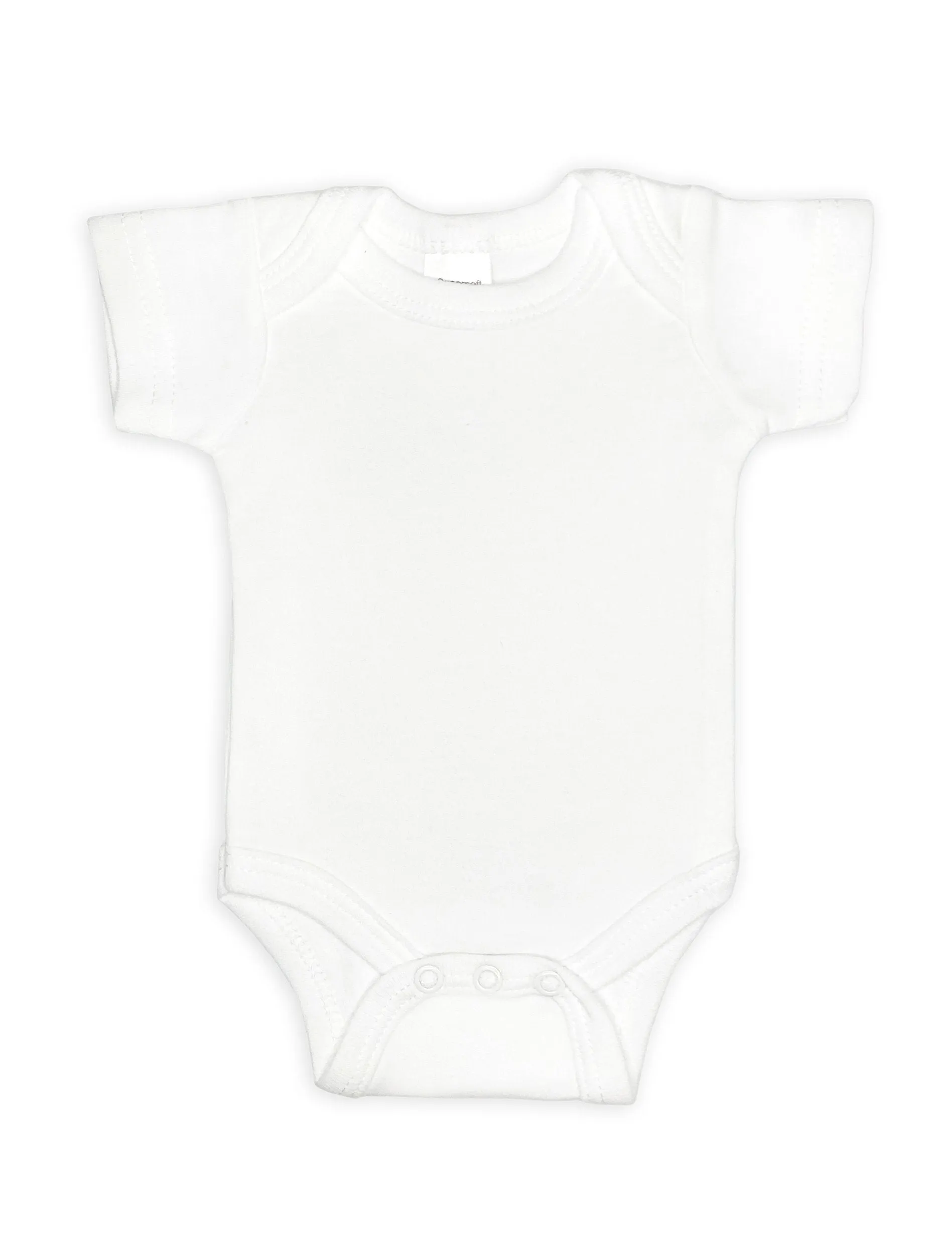 100% Cotton Classic White Short Sleeved Bodysuit