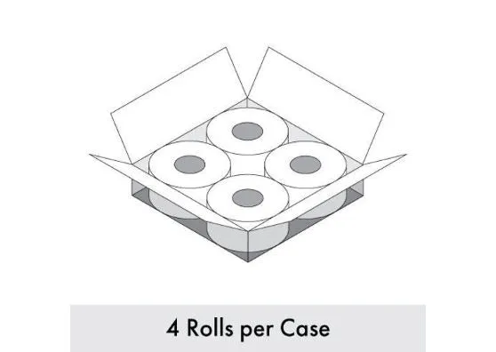 3" x 3" Ultra Removable Adhesive Printer Labels for Machine Applications - 2000 Labels Per Roll, 4 Pack Roll