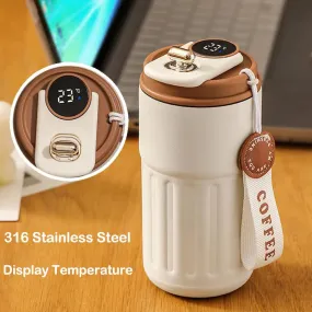 450ml Bottle Smart Display Stainless Steel thermal cup