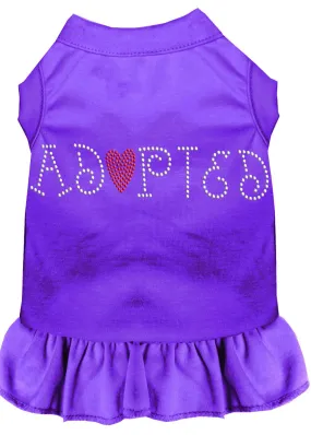 Adopted Rhinestone Dress Purple Xl (16)