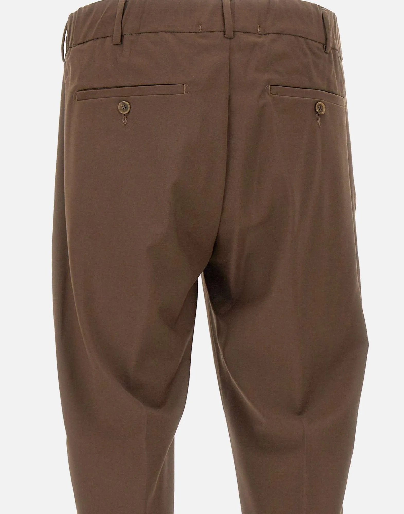 Apollo Wool Blend Trousers in Tobacco