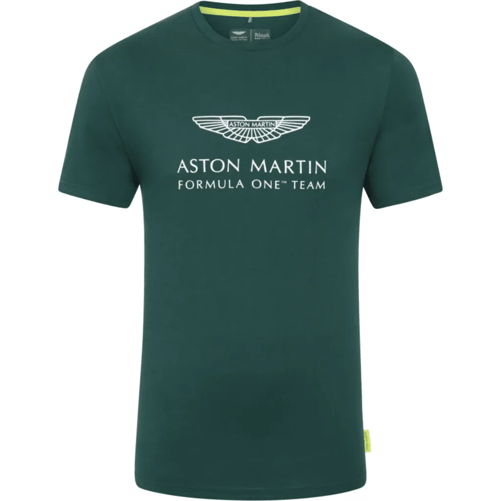 Aston Martin F1 Men's Essential Logo T-Shirt -Green/Black