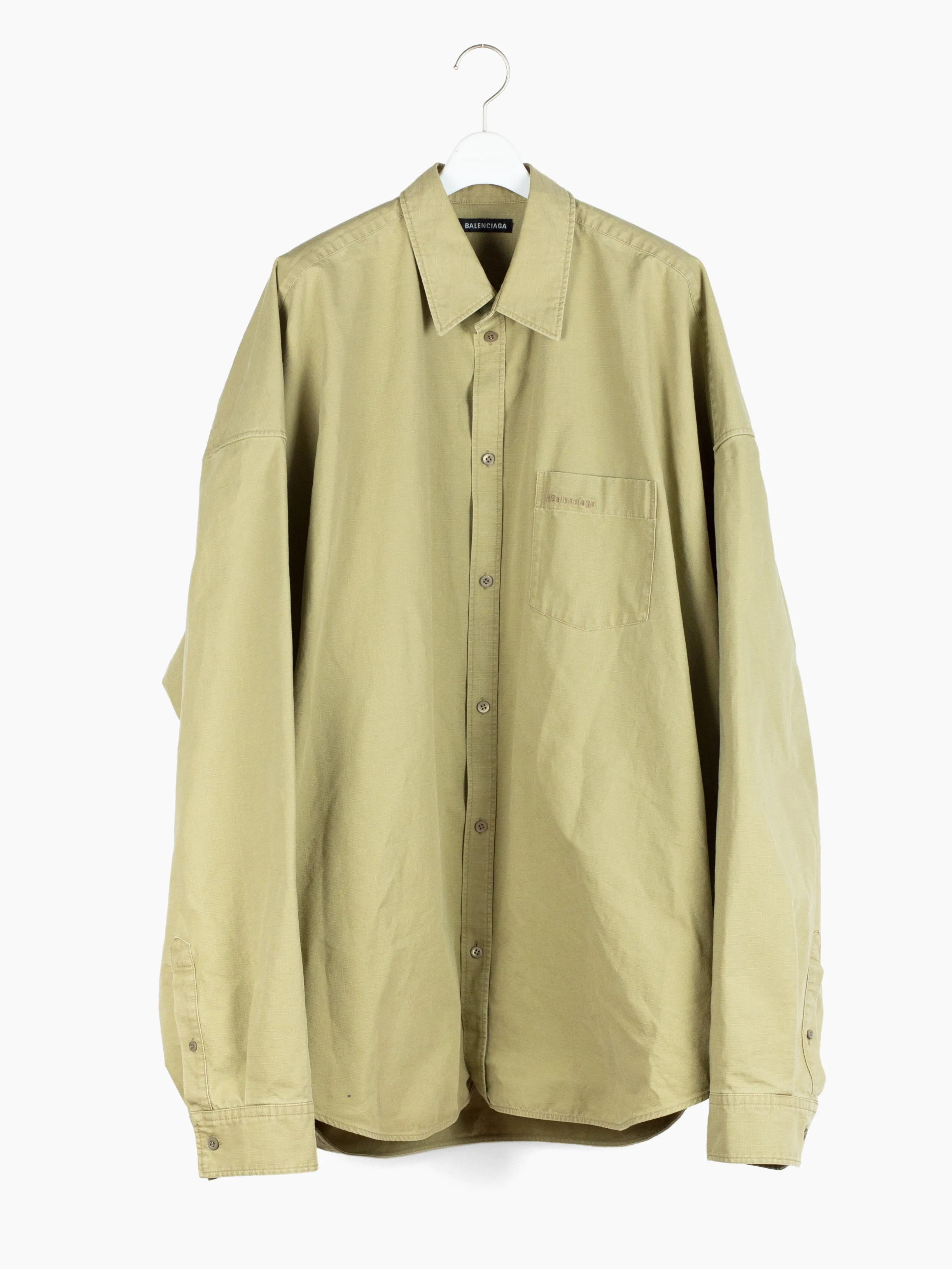 Balenciaga AW20 Ripstop Cocoon Shirt