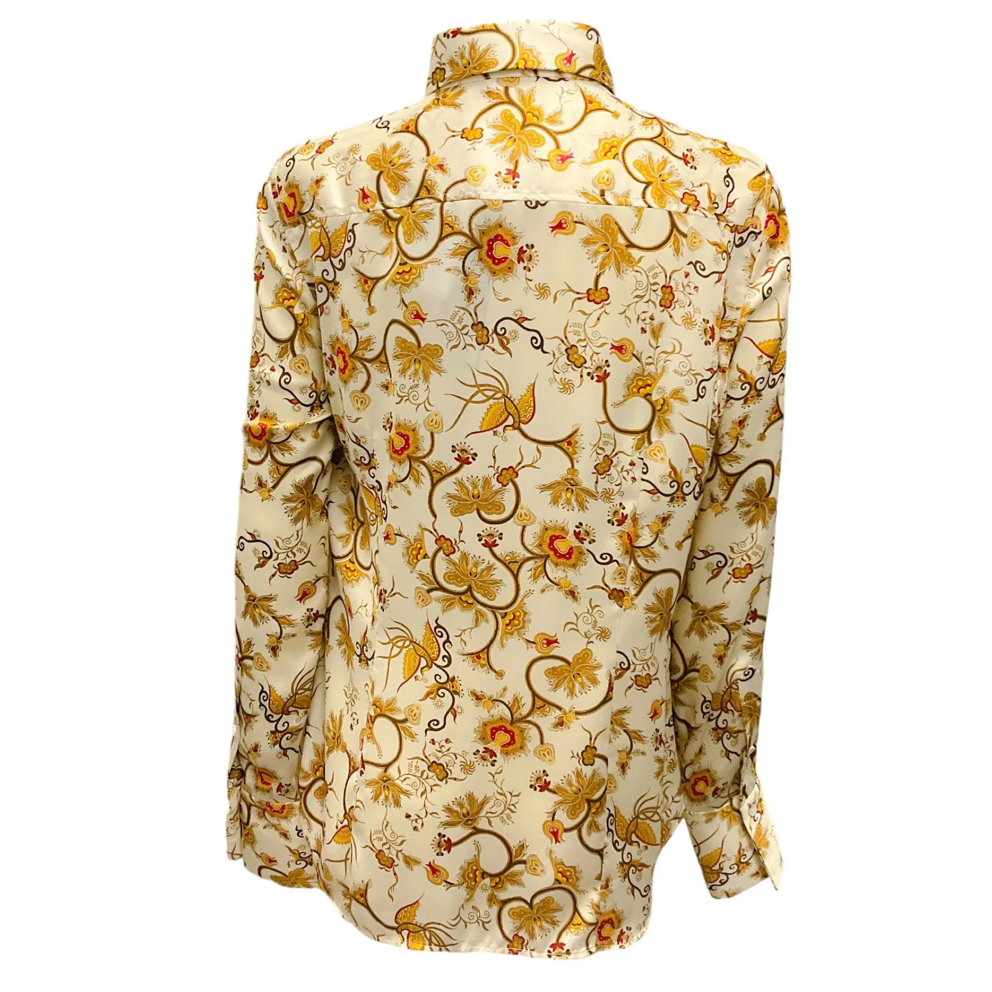 Barbara Bui Ivory / Gold Multi Printed Satin Shirt