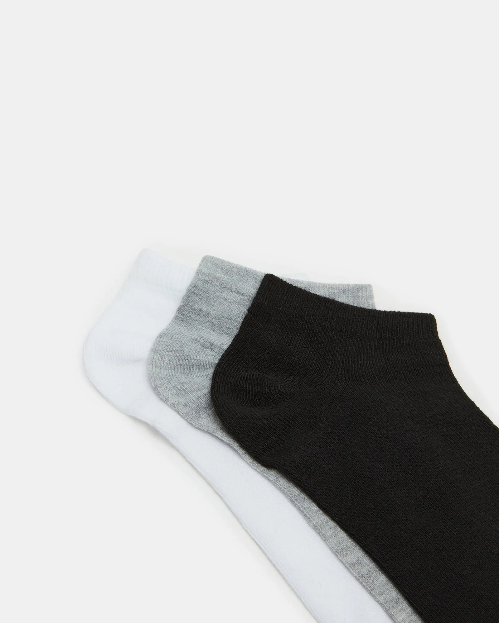 BASIC LOW CUT SOCKS BLACK/WHITE