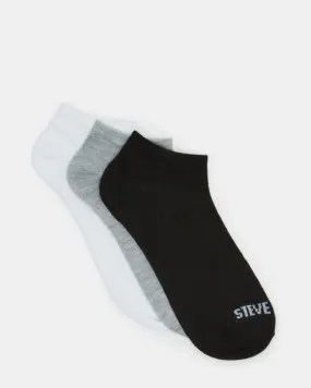 BASIC LOW CUT SOCKS BLACK/WHITE