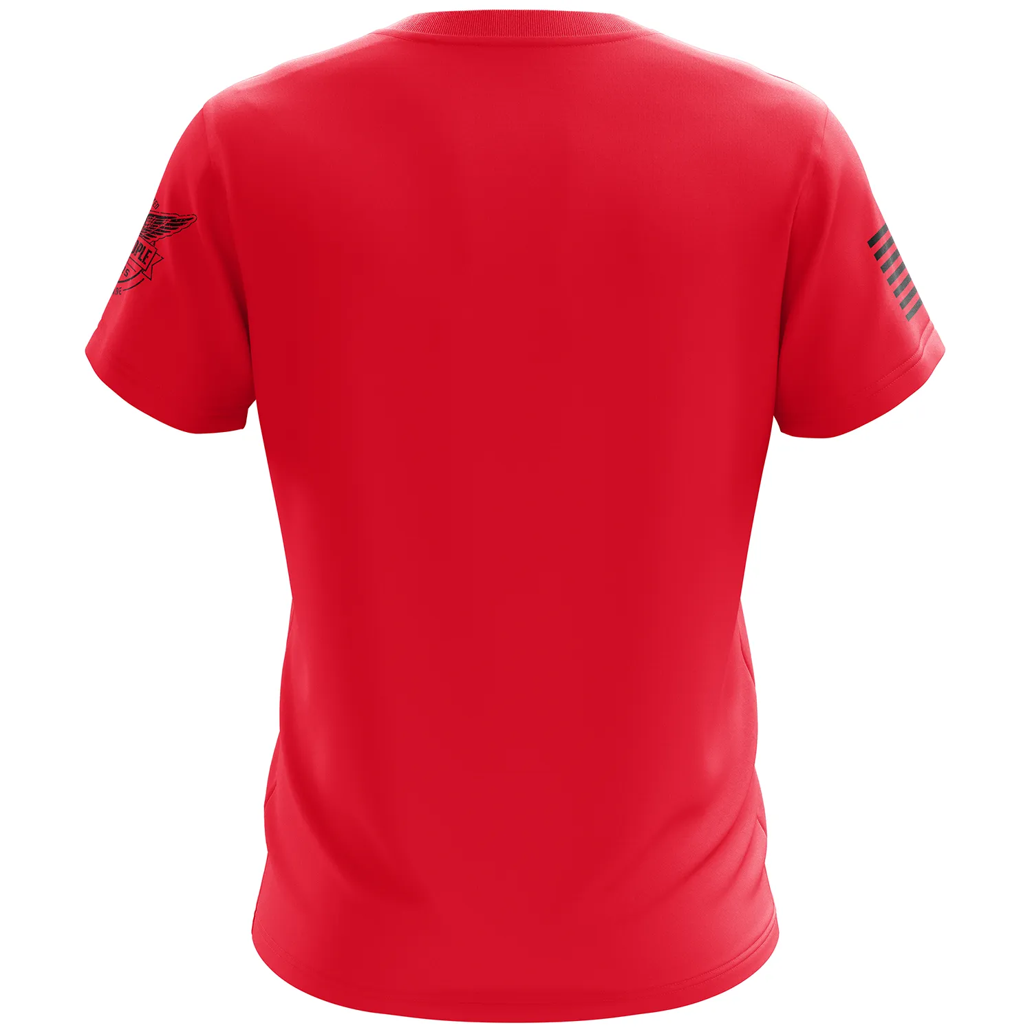 Basic - Red   Black Short Sleeve Shirt