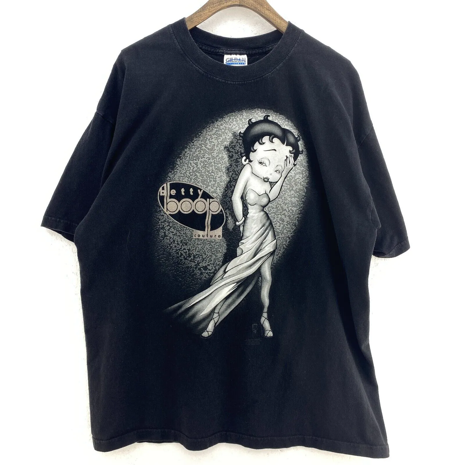 Betty Boop Couture 1997 Vintage Black T-shirt Size XL