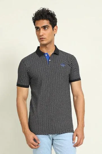 Black CGR Printed Polo