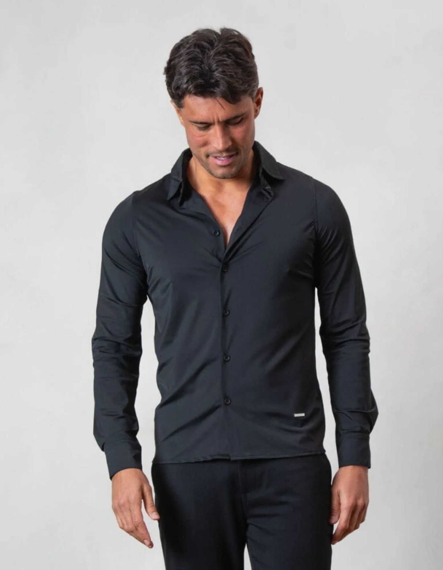 Black Essential Slim Fit Shirt