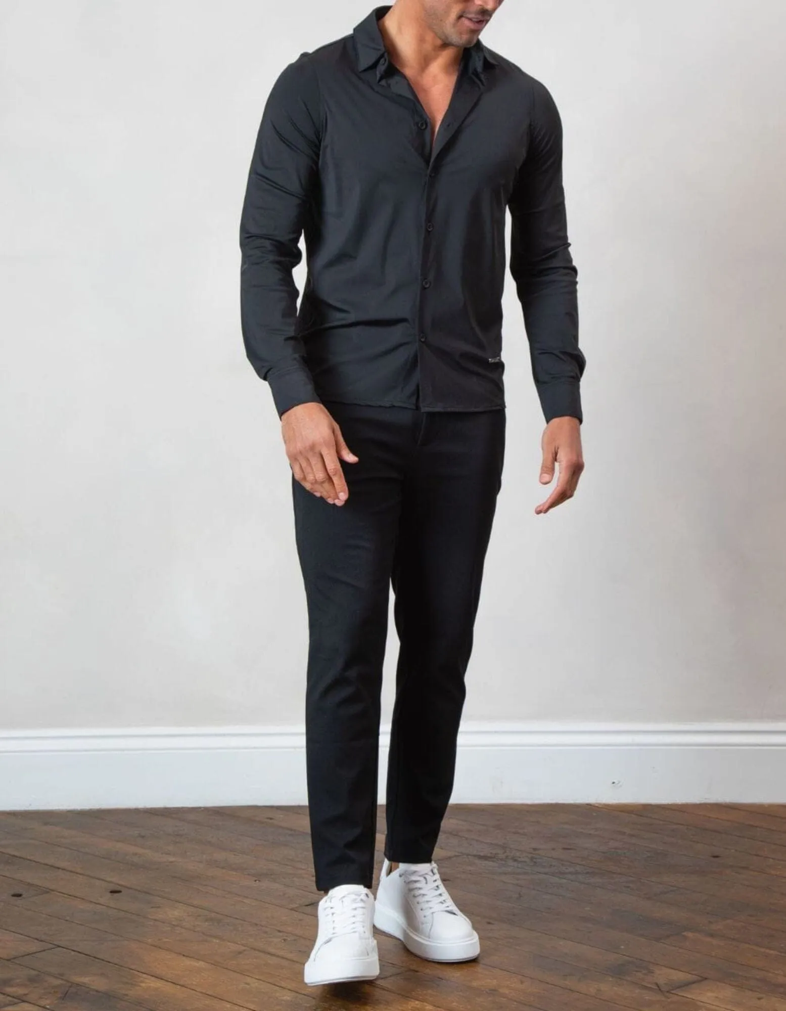 Black Essential Slim Fit Shirt