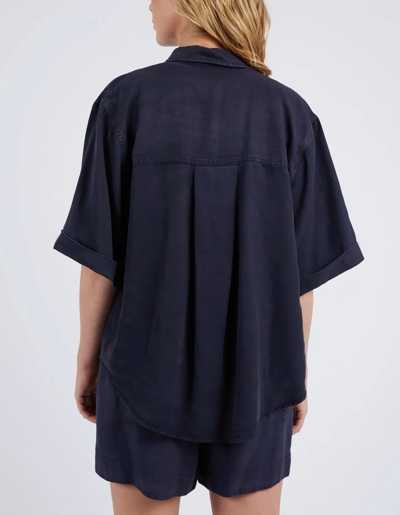 Bliss Washed Shirt Washed Navy