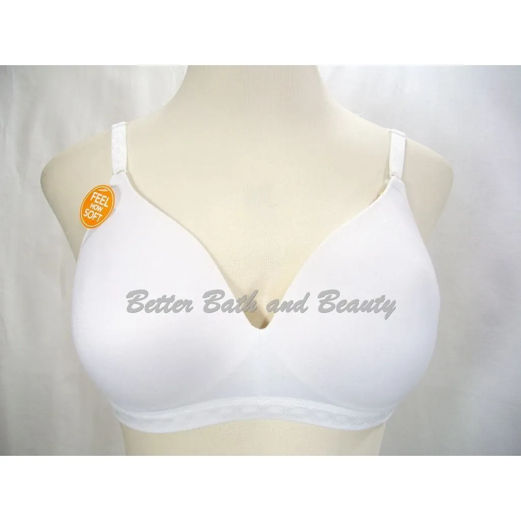 Blissful Benefits RM1691W by Warner's Ultra Soft Wire Free Bra 34C White NWT