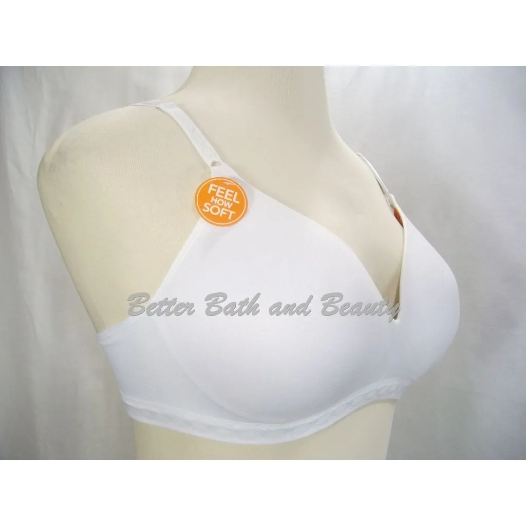 Blissful Benefits RM1691W by Warner's Ultra Soft Wire Free Bra 34C White NWT