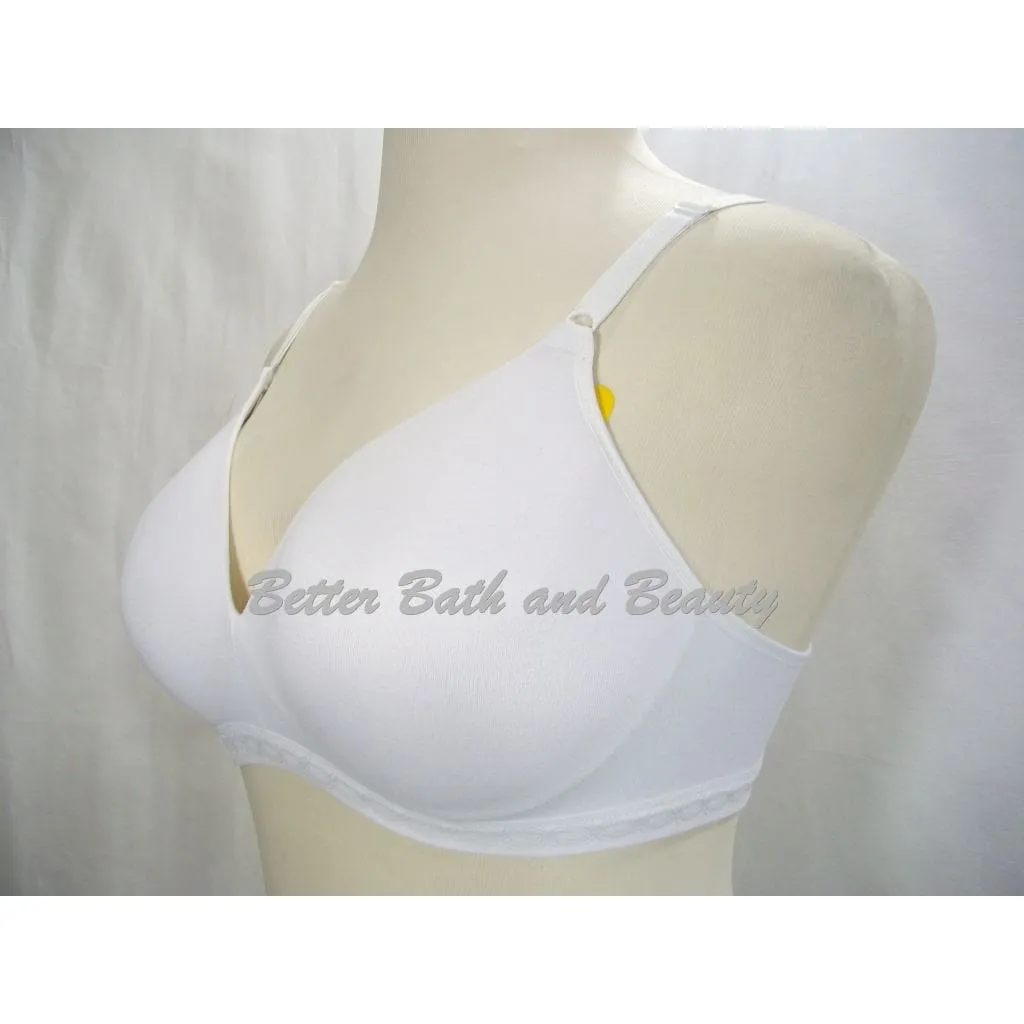 Blissful Benefits RM1691W by Warner's Ultra Soft Wire Free Bra 34C White NWT