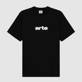 Blur Embroidery T-shirt - Black