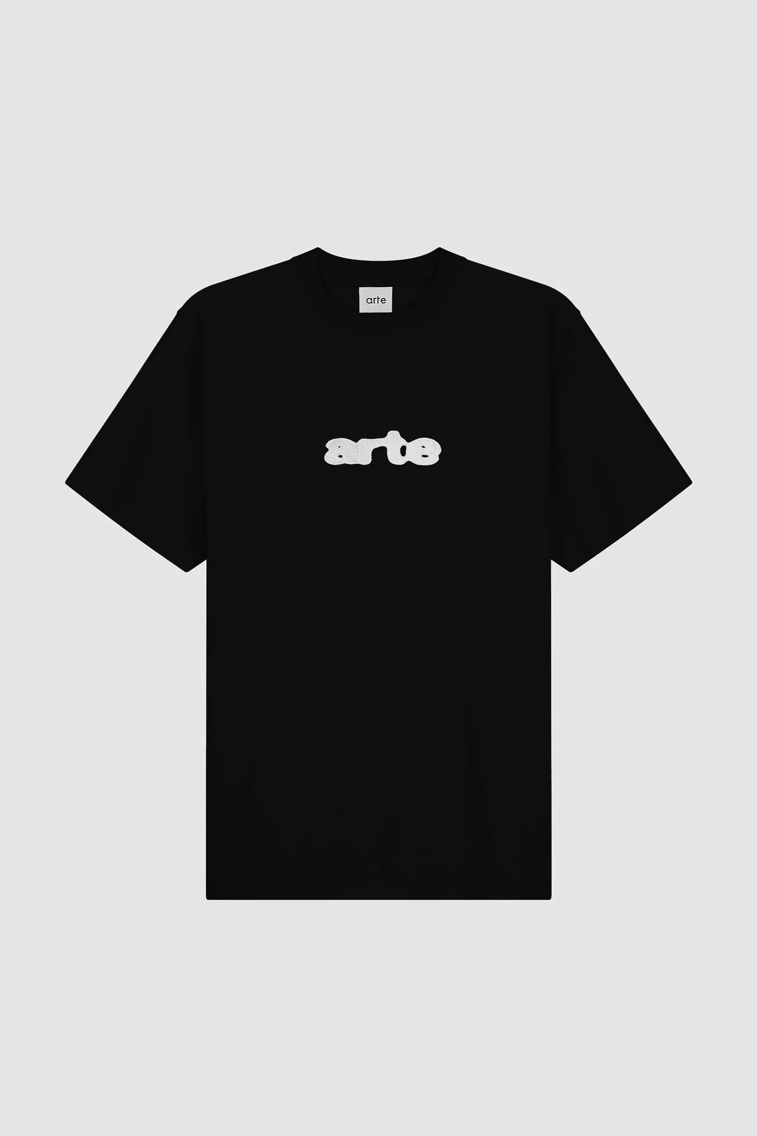 Blur Embroidery T-shirt - Black