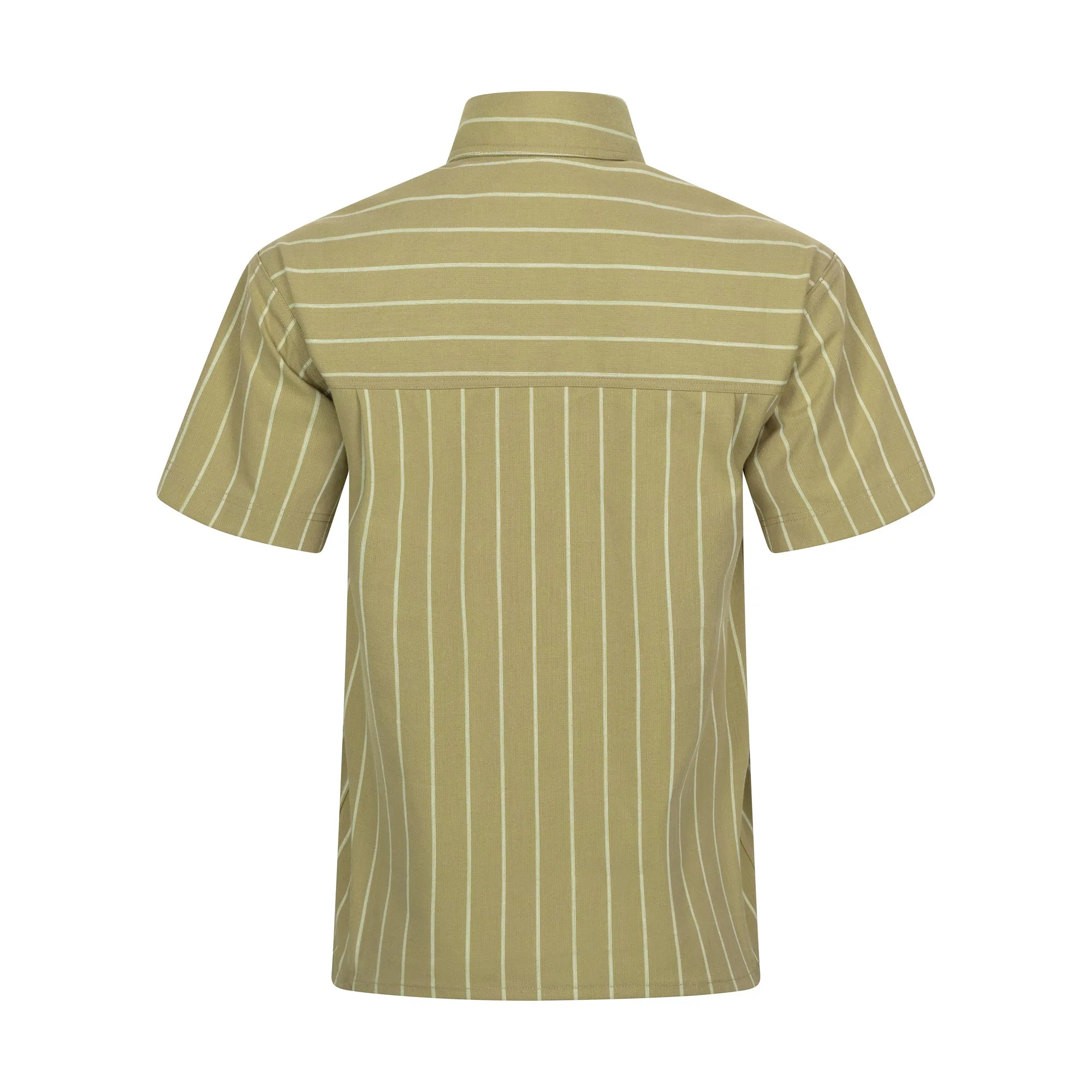 Boxy Shirt Striped Cotton Canvas