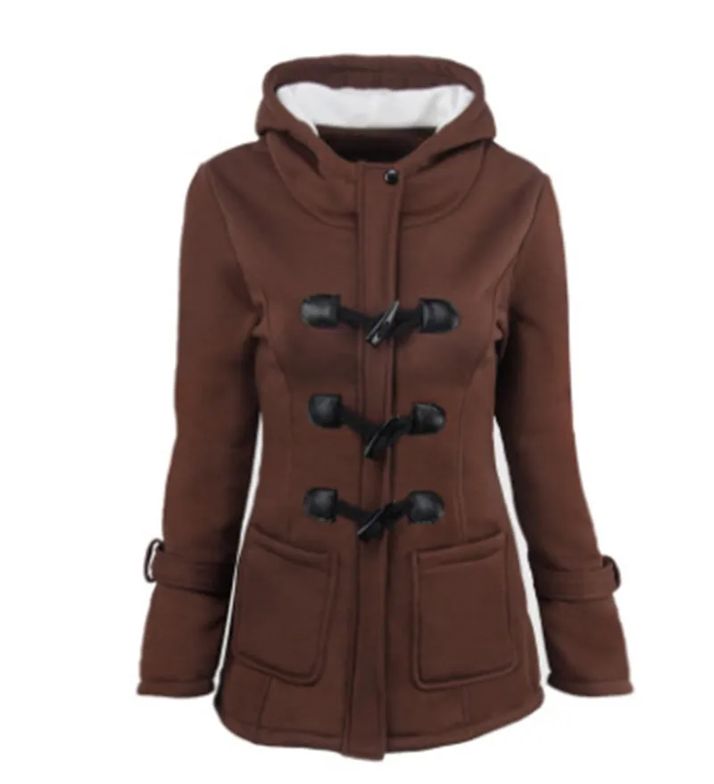 Button Long Down Coat for Women -GlamzLife