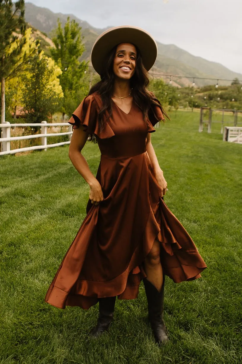 Callie Dress in Brown - FINAL SALE