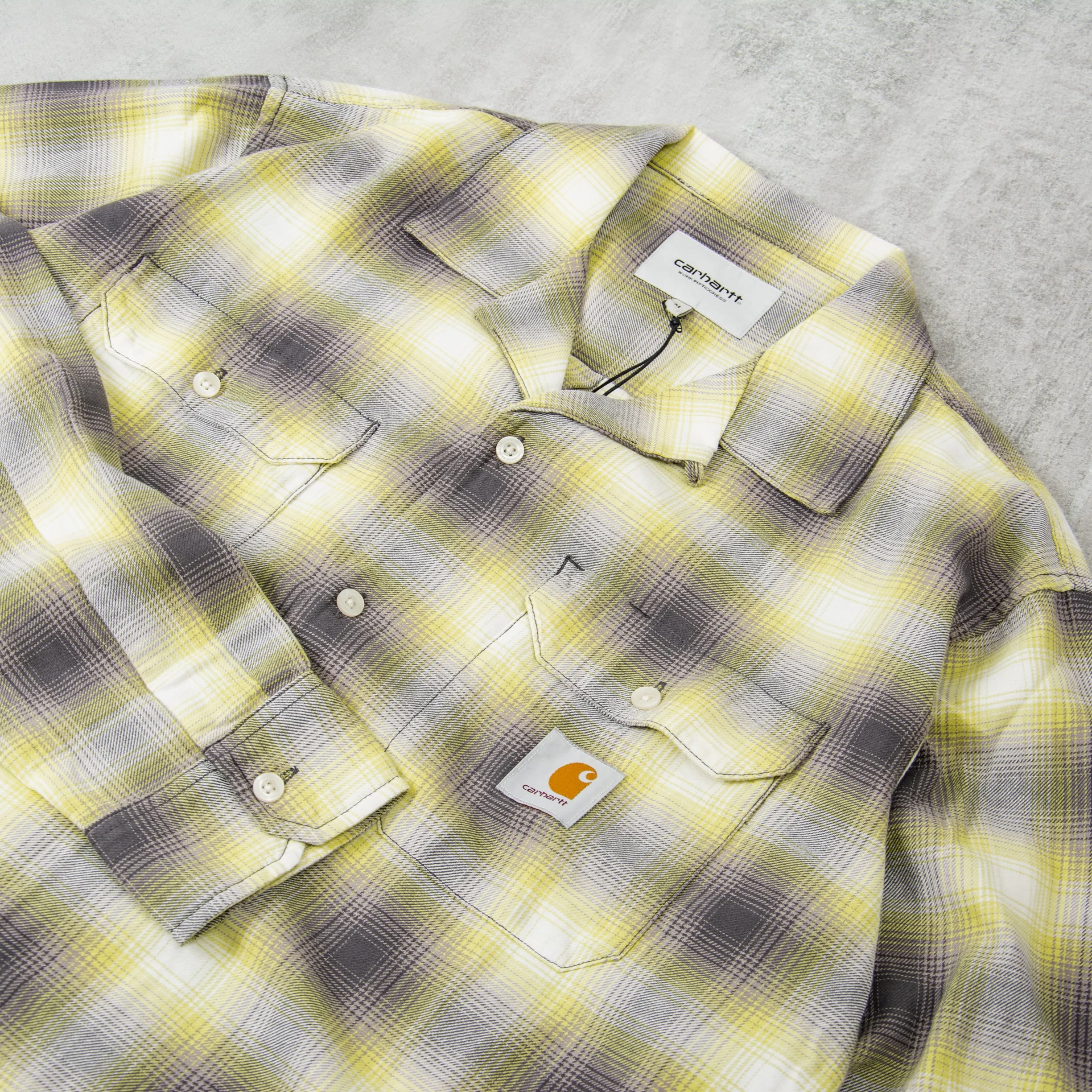 Carhartt WIP Blanchard L/S Shirt - Arctic Lime