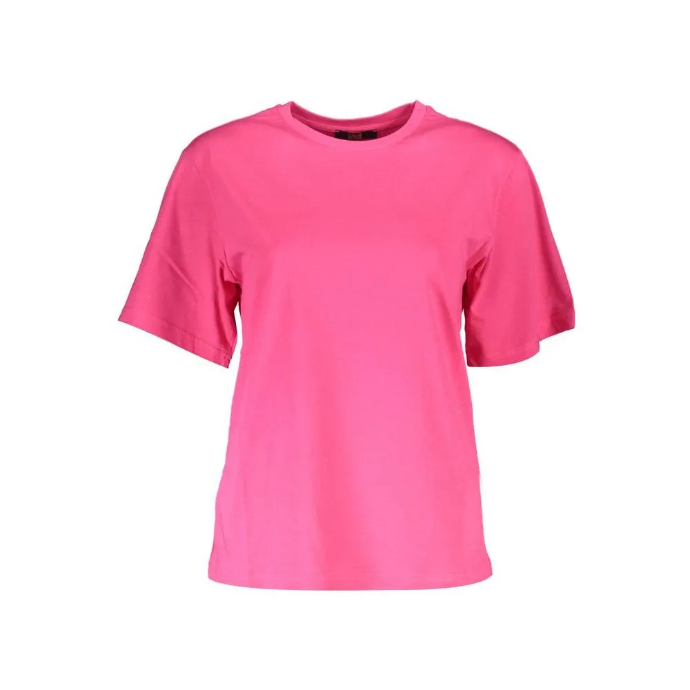 Cavalli Class Pink Cotton Women T-Shirt