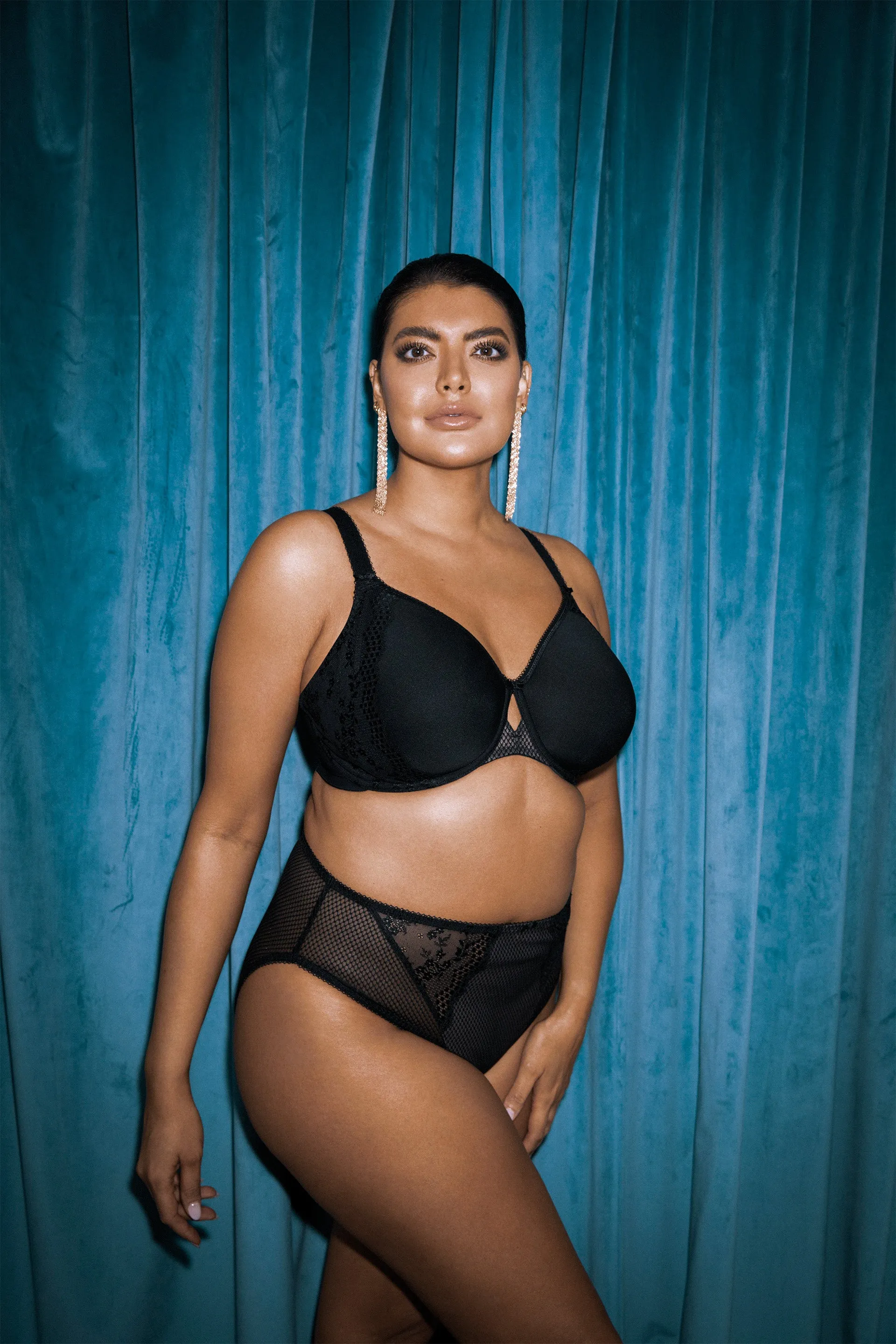 Charley Moulded Spacer Bra Black