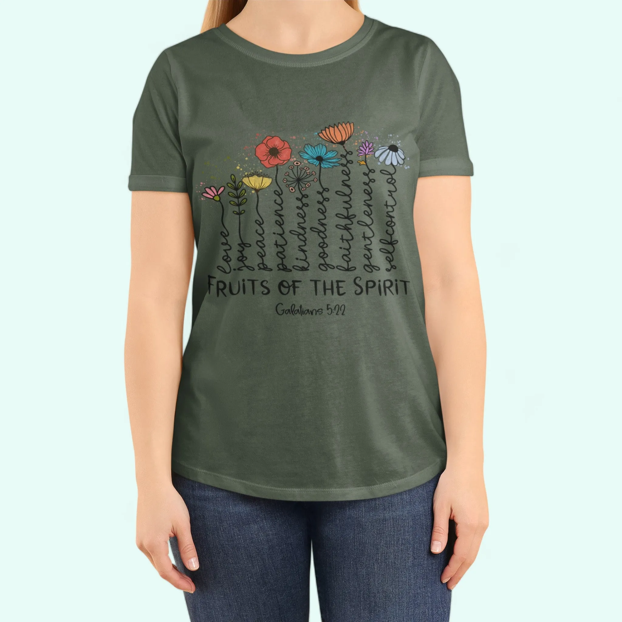 Christian tee shirts The Fruits of the Spirit Bible Verse T-Shirt women shirts