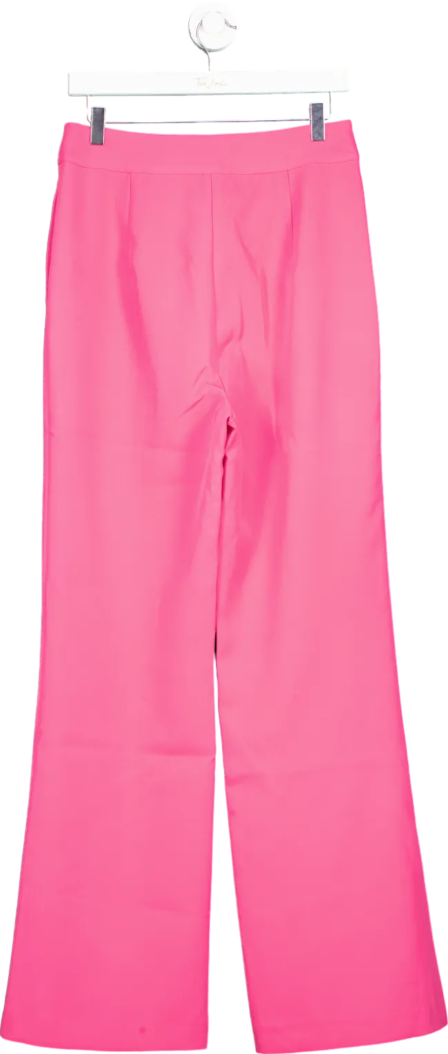 Coast Pink Straight Leg Tailored Trousers UK 10