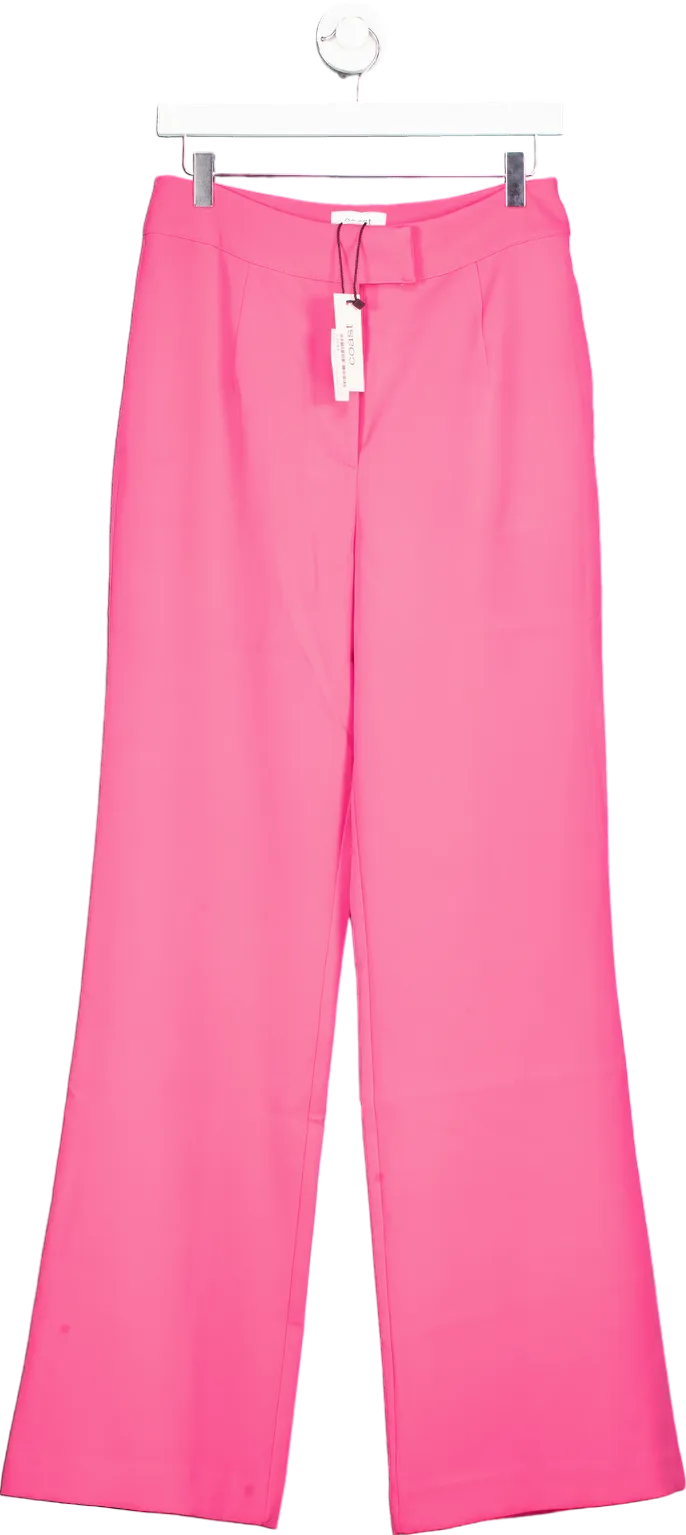 Coast Pink Straight Leg Tailored Trousers UK 10