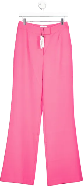 Coast Pink Straight Leg Tailored Trousers UK 10