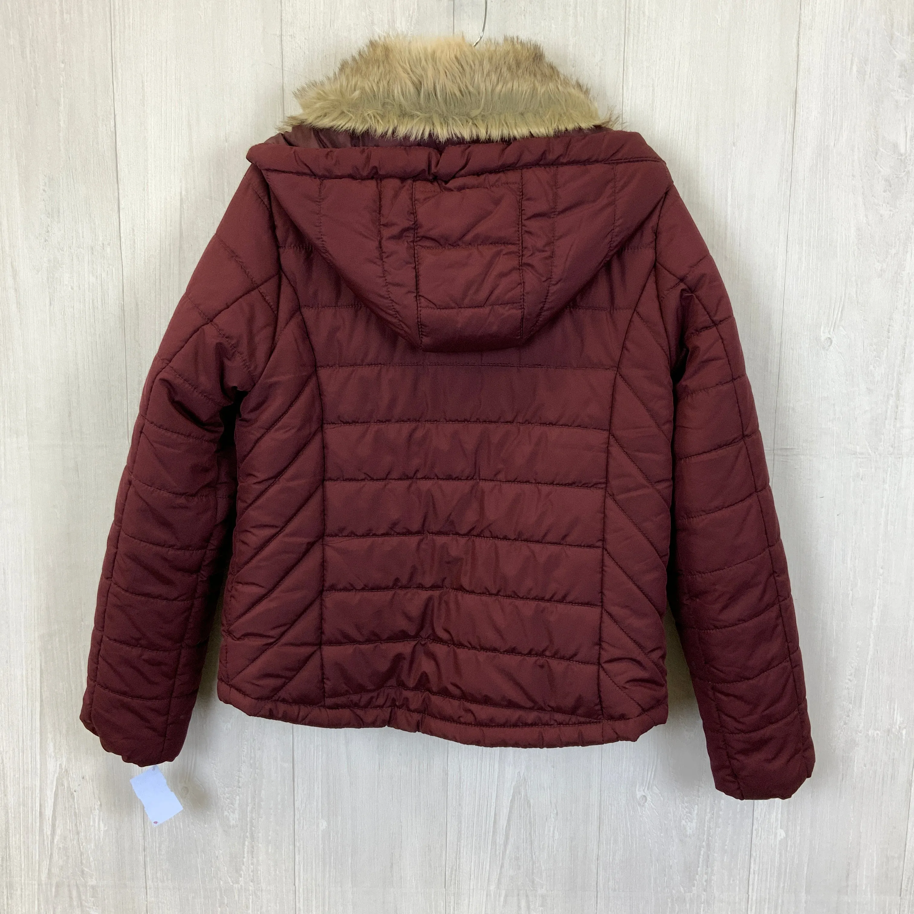 Coat Puffer & Quilted By Aeropostale In Maroon, Size: M