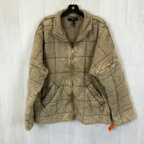 Coat Puffer & Quilted By Forever 21 In Brown, Size: L