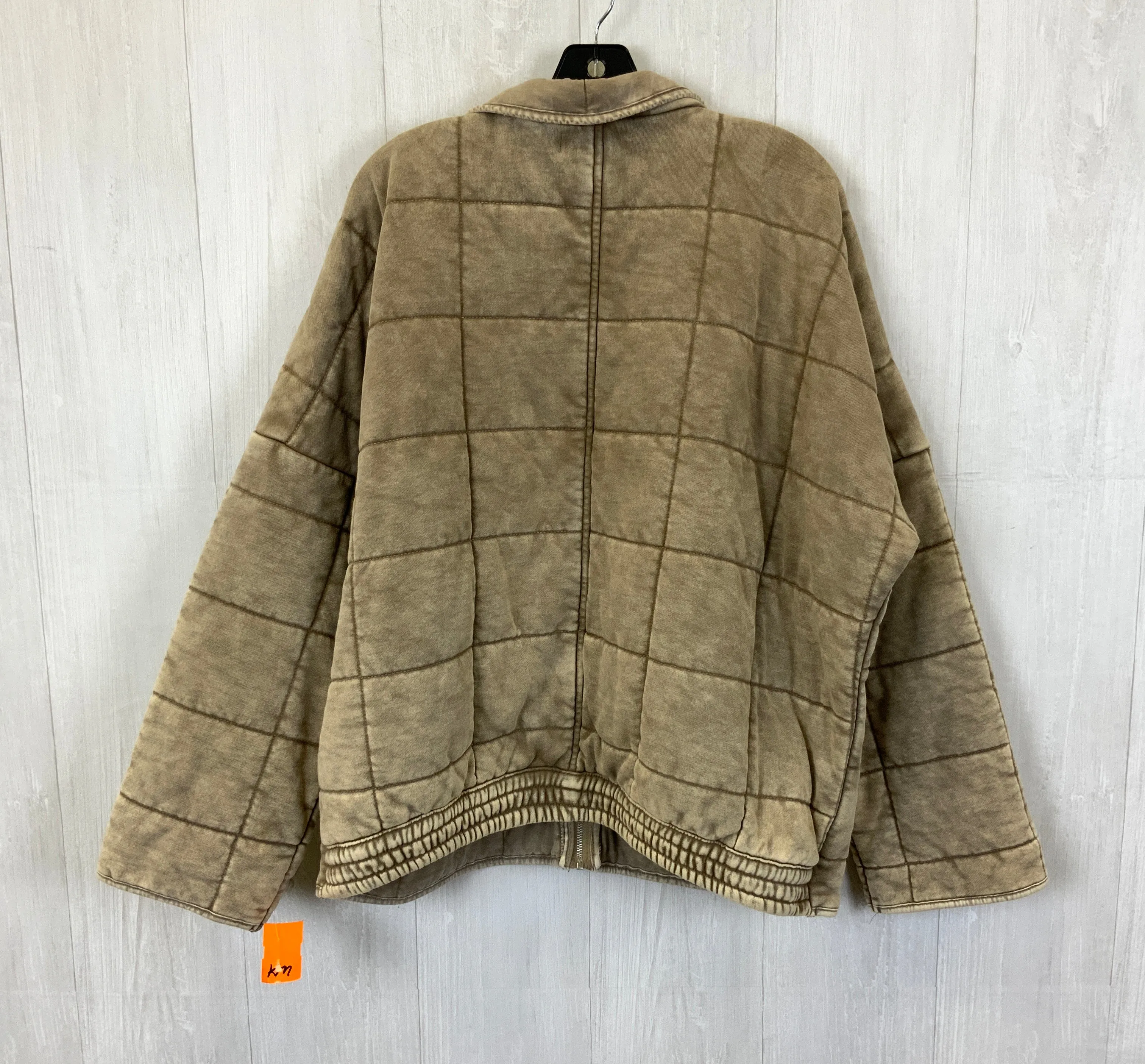 Coat Puffer & Quilted By Forever 21 In Brown, Size: L