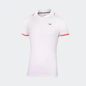 Concave - Polo Shirt -  Cave Lifestyle  - White / Red