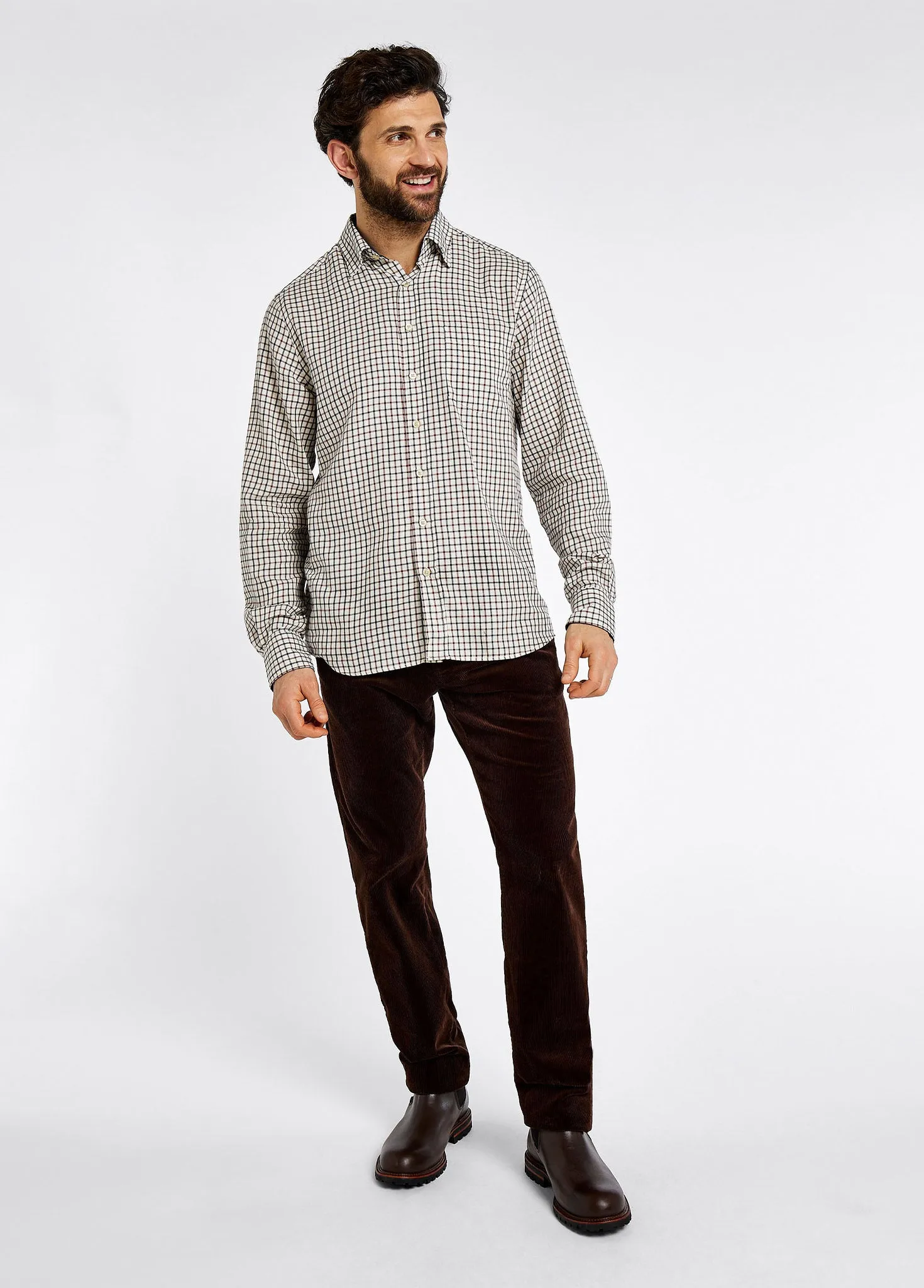 Connell Tattersall Check Shirt - Ox Blood