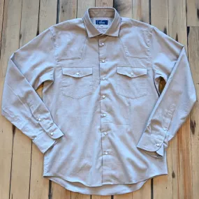 Cotton & Cashmere Western Snap Shirt Tan