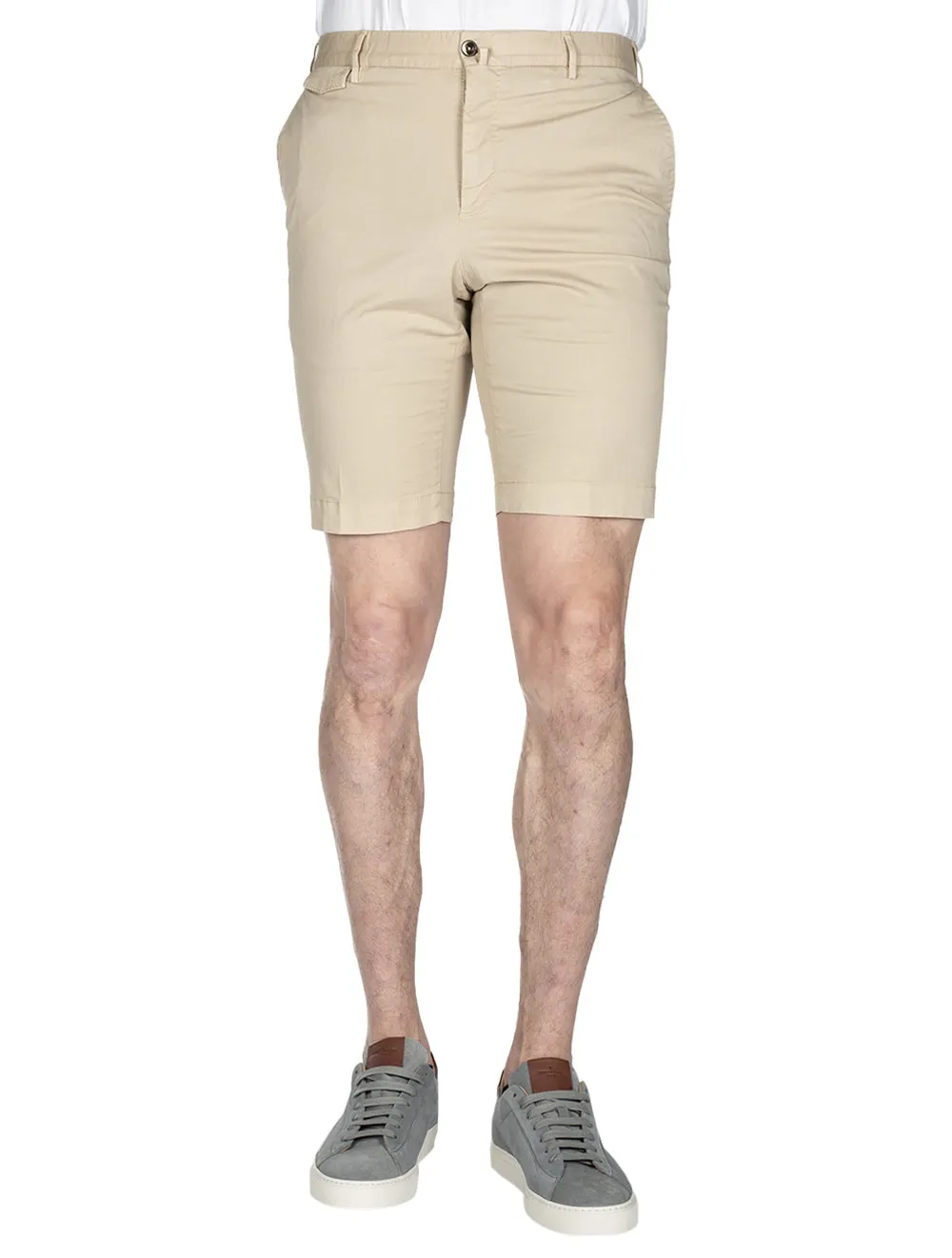 Cotton Shorts Beige