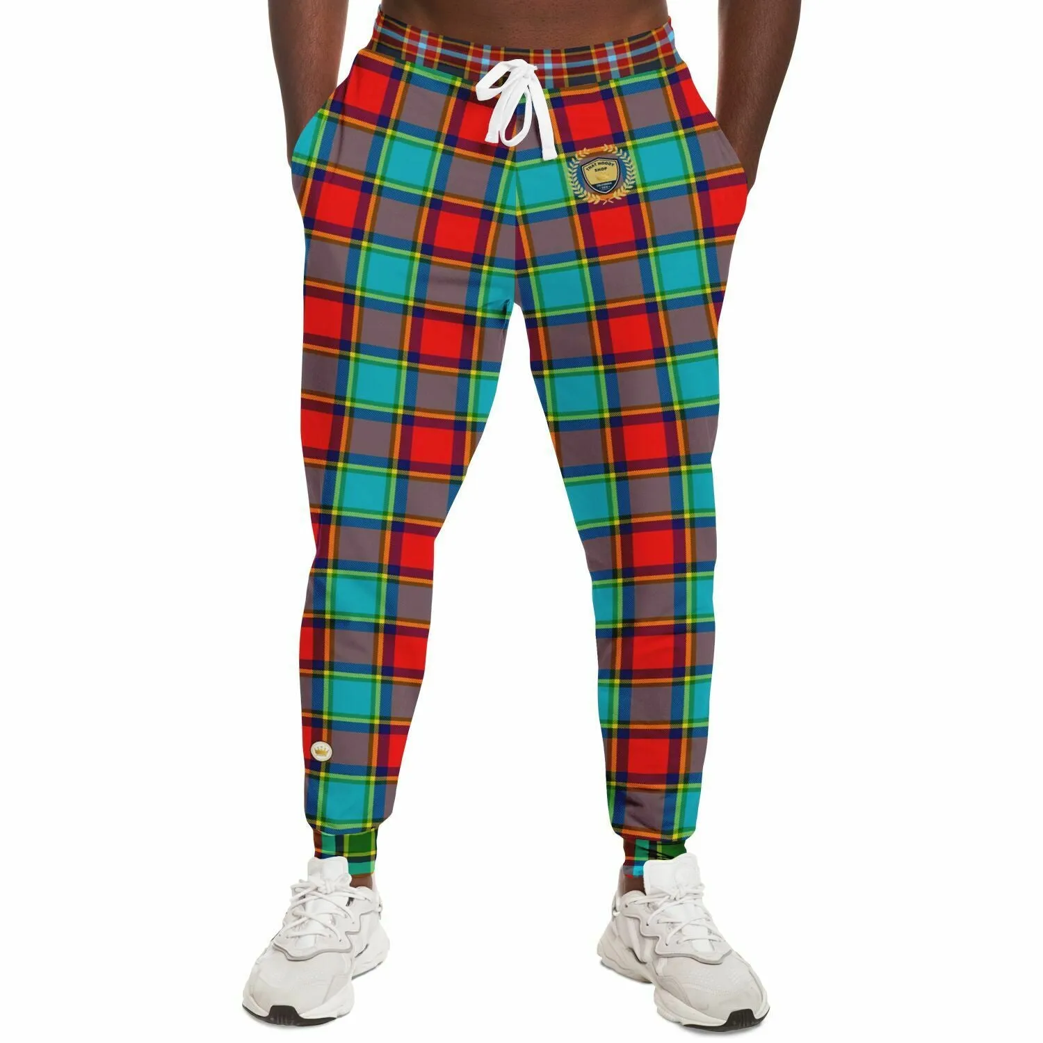 Cowboy Cardigan Lumberjack Plaid Eco-Poly Unisex Joggers