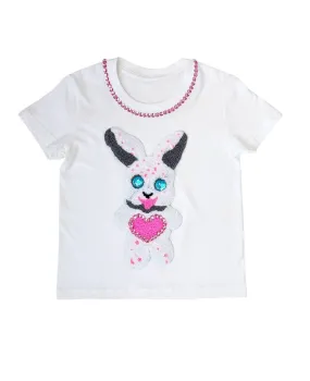 Crystal Heart Bunny T-shirt