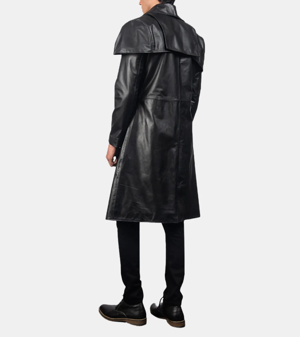 Danyon Men's Black Leather Coat