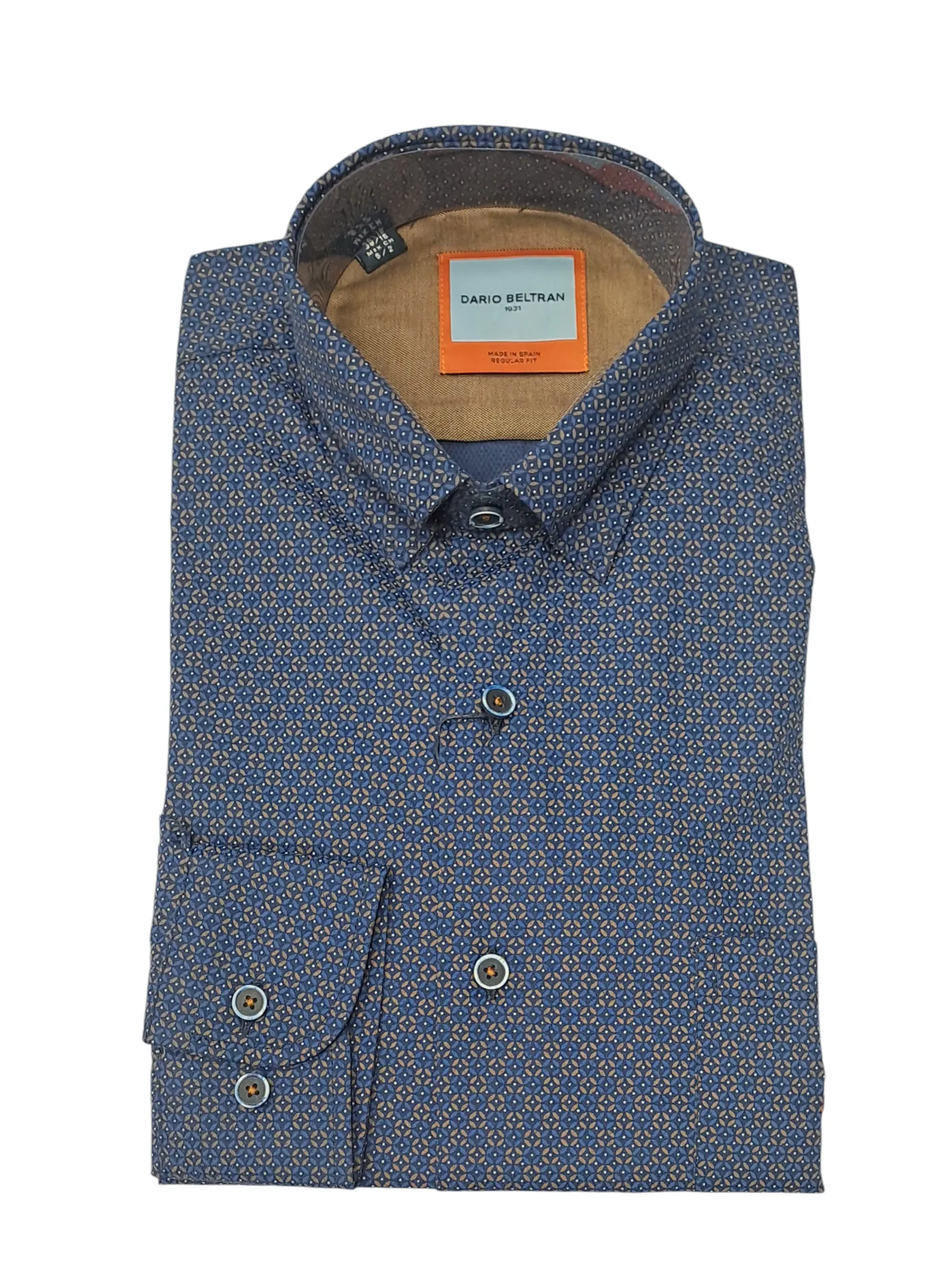 Dario Beltran Arbizu Regular Fit Casual Shirt - Navy