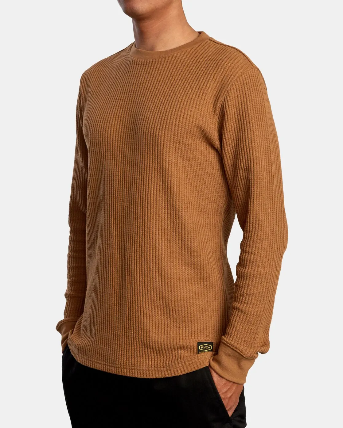 Day Shift Long Sleeve Thermal Shirt - Camel