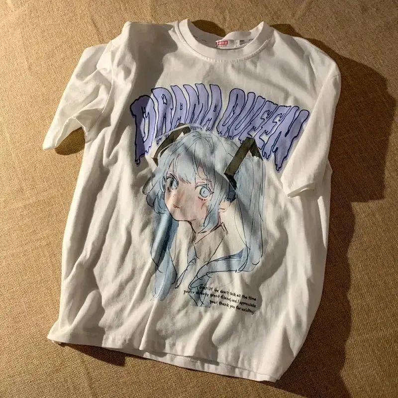 Drama Queen Anime Oversize T-shirt