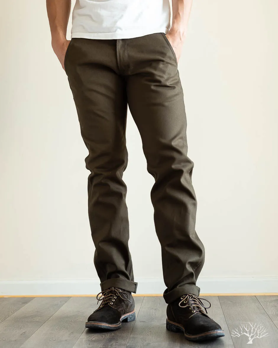 Duck Canvas Flight Trousers - Seaweed Green