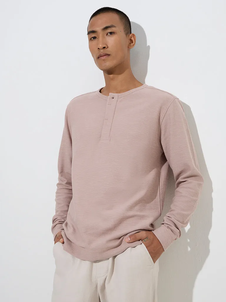 ETA Pink Slim-Fit Cotton T-Shirt