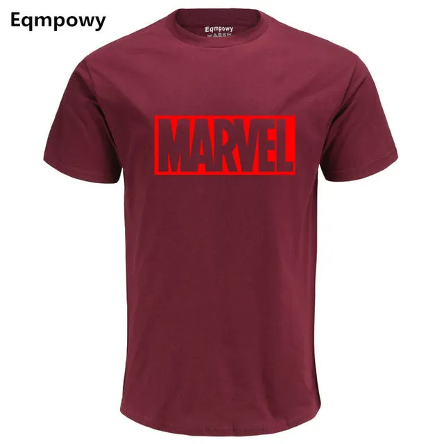 Fashion MARVEL t-Shirt men cotton short sleeves Casual male marvel t shirts