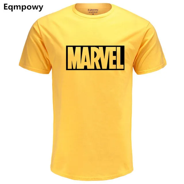 Fashion MARVEL t-Shirt men cotton short sleeves Casual male marvel t shirts