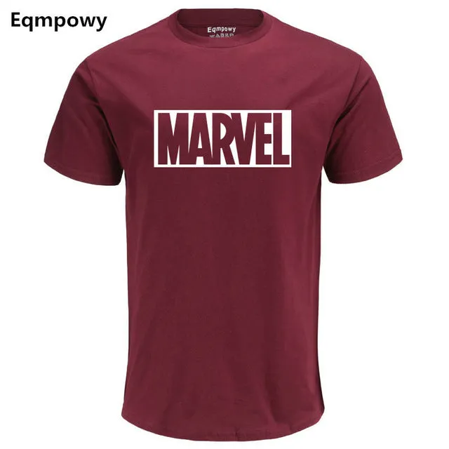 Fashion MARVEL t-Shirt men cotton short sleeves Casual male marvel t shirts