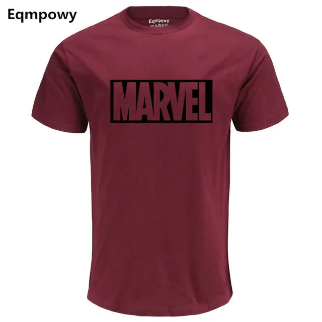 Fashion MARVEL t-Shirt men cotton short sleeves Casual male marvel t shirts